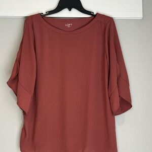 LOFT Women's Terracotta Blouse